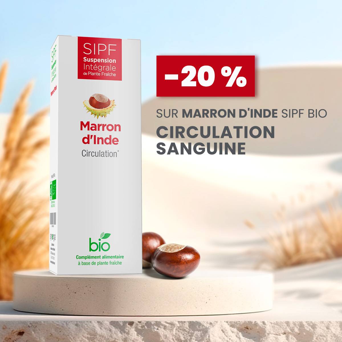 -20 % sur Marron d&rsquo;Inde SIPF bio
